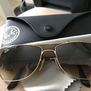 Ray Ban-CARAVAN RB Gold/Green Classic